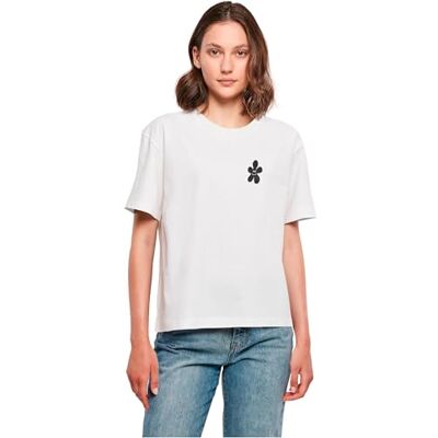MST340 Miss Tee -good Karma Happy Flower Tee T-Shirt, Biały, L Kobiety, Biały., L MST340 Miss Tee -good Karma Happy Flower Tee T-Shirt, Biały, L Kobiety, Biały., L