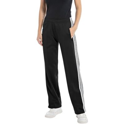 W8090 .000.23590 Replay Damskie spodnie do biegania Comfort Fit, 098 BLACK, L W8090 .000.23590 Replay Damskie spodnie do biegania Comfort Fit, 098 BLACK, L