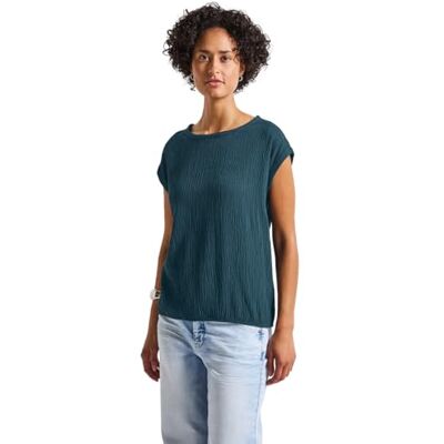 A345888 STREET ONE Bluzka z tapetami, Tide Blue, 40 A345888 STREET ONE Bluzka z tapetami, Tide Blue, 40