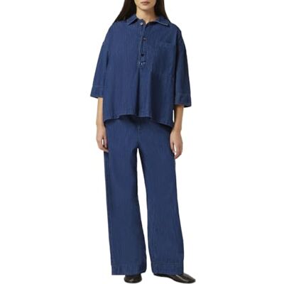 U9A00566T Lekka koszula z denimu, Washed Indigo 417, 34 U9A00566T Lekka koszula z denimu, Washed Indigo 417, 34