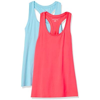 AZ0003-MuBTN-XX-Large Amazon Essentials Damska koszulka bez rękawów Tech Stretch Racerback (dostępna w dużych rozmiarach), 2 sztuki, neonowy różowy/niebieski, XXL AZ0003-MuBTN-XX-Large Amazon Essentials Damska koszulka bez rękawów Tech Stretch Racerback (dostępna w dużych rozmiarach), 2 sztuki, neonowy różowy/niebieski, XXL