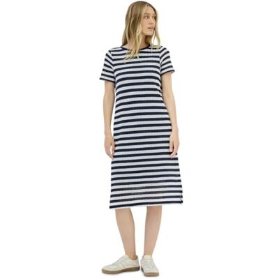 B144553 Cecil Damska sukienka w paski, Urban Navy Blue, L B144553 Cecil Damska sukienka w paski, Urban Navy Blue, L