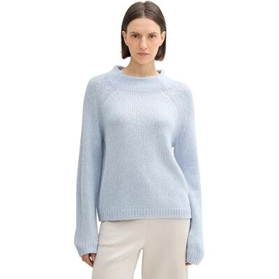 1044083 TOM TAILOR Sweter damski, 36520 Kentucky Blue Melange, XXS 1044083 TOM TAILOR Sweter damski, 36520 Kentucky Blue Melange, XXS