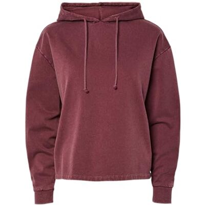 17158993-4803598 PIECES Pcchilli Ls Washed Sweat Hoodie Noos Bc, Port Tawny, S 17158993-4803598 PIECES Pcchilli Ls Washed Sweat Hoodie Noos Bc, Port Tawny, S