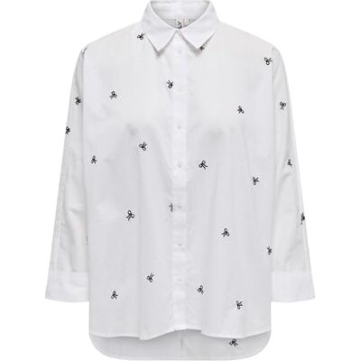 15283743-4707589 Onlnew Lina Grace Ls Emb Shirt Noos WVN, Bright White, XXL 15283743-4707589 Onlnew Lina Grace Ls Emb Shirt Noos WVN, Bright White, XXL