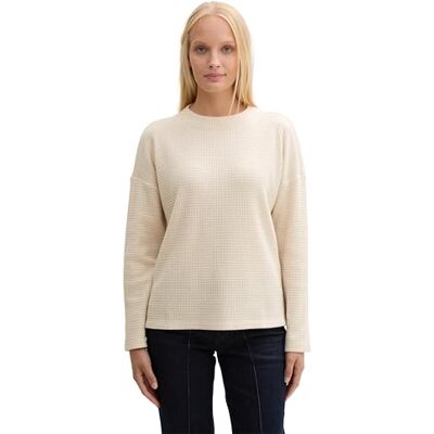 1044261 TOM TAILOR Bluza damska, 33962 Doeskin Melange, XXL 1044261 TOM TAILOR Bluza damska, 33962 Doeskin Melange, XXL