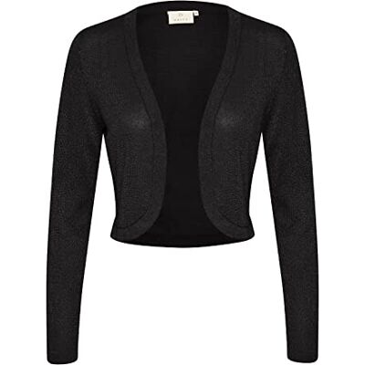 10504569-100121-XXL KAFFE Damska kurtka Bolero Festive Shoulder Długi rękaw, czarna głęboka, XXL 10504569-100121-XXL KAFFE Damska kurtka Bolero Festive Shoulder Długi rękaw, czarna głęboka, XXL