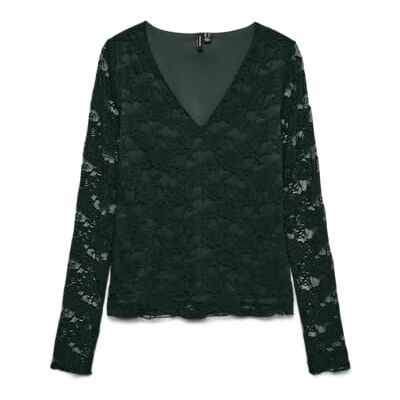 10334667-4895186 VERO MODA Vmiben Ls V-Neck Top JRS Noos, Scarab, M 10334667-4895186 VERO MODA Vmiben Ls V-Neck Top JRS Noos, Scarab, M