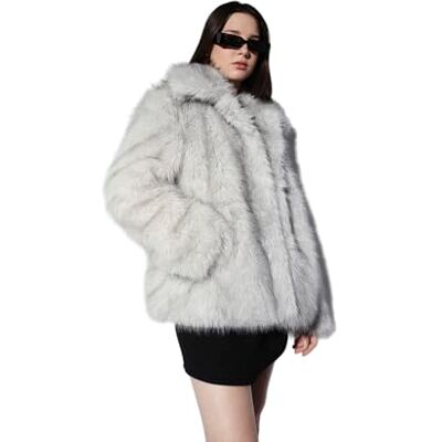 15325924 ONLY ONLRUBINA Faux FUR kurtka damska OTW, szara, L, szary, L 15325924 ONLY ONLRUBINA Faux FUR kurtka damska OTW, szara, L, szary, L