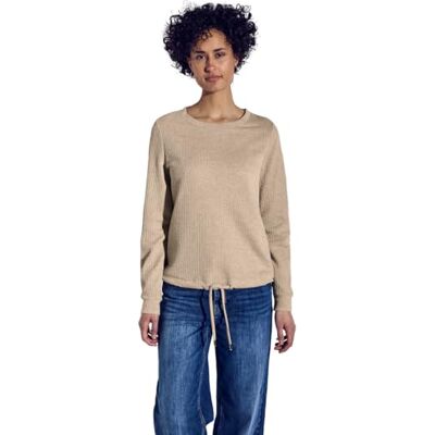 A322929 STREET ONE Przytulna koszulka strukturalna, Sheer Beige Mel., 40 A322929 STREET ONE Przytulna koszulka strukturalna, Sheer Beige Mel., 40