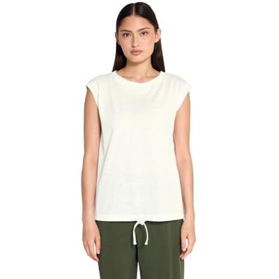 3226897 Street One Studio Damska koszula o wyglądzie lnu z taśmą, Off White, 34 3226897 Street One Studio Damska koszula o wyglądzie lnu z taśmą, Off White, 34