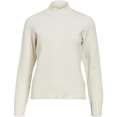 23044630 Object OBJFENYA RE L/S KNIT Sweter NOOS, Biały piasek/szczegóły: melanż, L 23044630 Object OBJFENYA RE L/S KNIT Sweter NOOS, Biały piasek/szczegóły: melanż, L