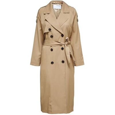 16082403 SELECTED FEMME Damski płaszcz SLFNEW BREN LS Trench Coat B NOOS Trenchcoat, Cornstalk, 36 (DE) 16082403 SELECTED FEMME Damski płaszcz SLFNEW BREN LS Trench Coat B NOOS Trenchcoat, Cornstalk, 36 (DE)