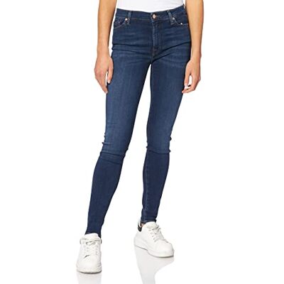 JSWZA23X 7 For All Mankind Damskie dżinsy skinny Hw, Niebieski (ciemnoniebieski Dk), 32 JSWZA23X 7 For All Mankind Damskie dżinsy skinny Hw, Niebieski (ciemnoniebieski Dk), 32