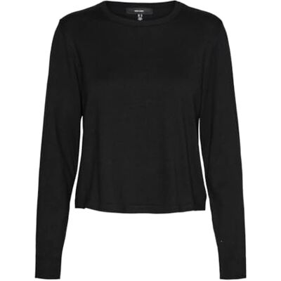 10320454 VERO MODA VMSILJE LS O-Neck Short Pullover GA NOOS, Pink-a-boo, S 10320454 VERO MODA VMSILJE LS O-Neck Short Pullover GA NOOS, Pink-a-boo, S