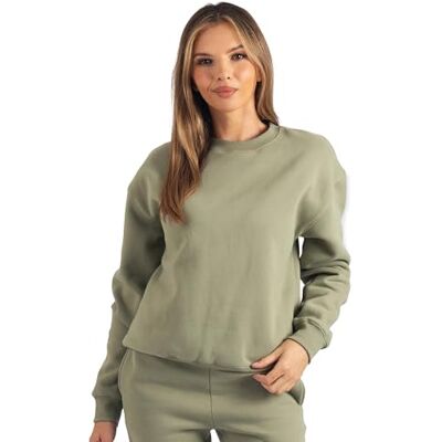 W-SWT-REG-LOGO-HAR Carlheim Bluza damska Harper Branded, oliwkowy, XL W-SWT-REG-LOGO-HAR Carlheim Bluza damska Harper Branded, oliwkowy, XL