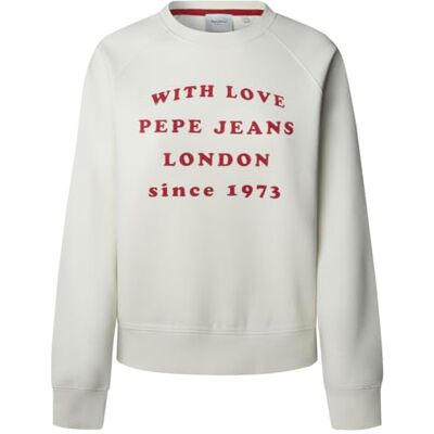 PL5800011 Pepe Jeans Bluza damska BEL, beżowa (OYSTER WHITE), XL, Beżowy (Oyster White), XL PL5800011 Pepe Jeans Bluza damska BEL, beżowa (OYSTER WHITE), XL, Beżowy (Oyster White), XL