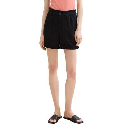1041875 TOM TAILOR Denim Damskie szorty z bermudami, 14482 – Deep Black, XS 1041875 TOM TAILOR Denim Damskie szorty z bermudami, 14482 – Deep Black, XS