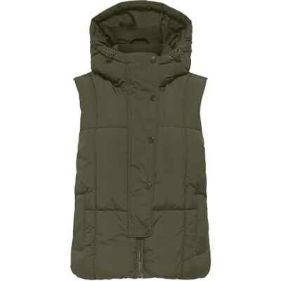 15354001-4868311 JdY Jdywonder Short Hood Waistcoat Otw Sij, zielony (Ivy Green), XS 15354001-4868311 JdY Jdywonder Short Hood Waistcoat Otw Sij, zielony (Ivy Green), XS