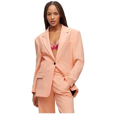 50495034 HUGO Damski top Light/Pastel Orange Jersey, Light/Pastel Orange, 34 50495034 HUGO Damski top Light/Pastel Orange Jersey, Light/Pastel Orange, 34