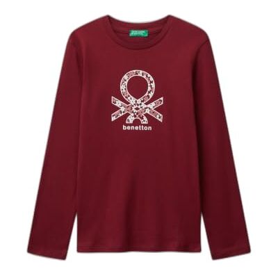 3I9WC10Q2 United Colors of Benetton Koszulka M/L, Czerwony, 120 3I9WC10Q2 United Colors of Benetton Koszulka M/L, Czerwony, 120