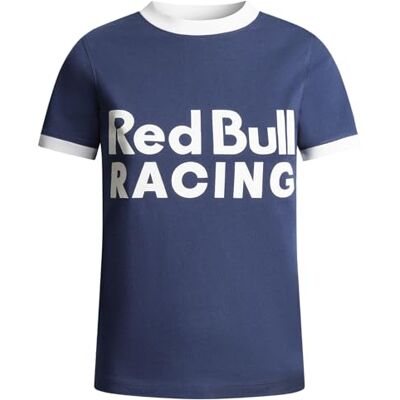 RL5000007 Red Bull Racing X Pepe Jeans Damska koszulka z kontrastowym logo, niebieska (Eton Blue), XL, Niebieski (Eton Blue), XL RL5000007 Red Bull Racing X Pepe Jeans Damska koszulka z kontrastowym logo, niebieska (Eton Blue), XL, Niebieski (Eton Blue), XL