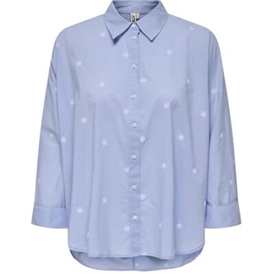 15283743-4675708 Onlnew Lina Grace Ls Emb Shirt Noos WVN, Brunnera Blue, XXS 15283743-4675708 Onlnew Lina Grace Ls Emb Shirt Noos WVN, Brunnera Blue, XXS