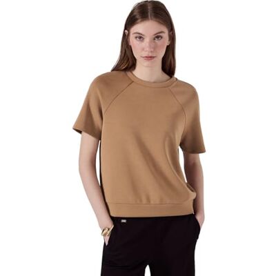 3225585 STREET ONE STUDIO T-shirt damski, Kremowy brązowy, 40 3225585 STREET ONE STUDIO T-shirt damski, Kremowy brązowy, 40