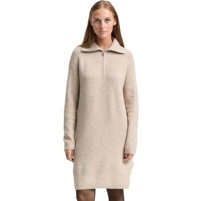 1049060 TOM TAILOR Denim Sukienka damska, 38909 Cosy Beige Melange, XXL 1049060 TOM TAILOR Denim Sukienka damska, 38909 Cosy Beige Melange, XXL
