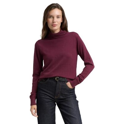 1047675 TOM TAILOR Sweter damski, 16427 – bordowy czerwony, S 1047675 TOM TAILOR Sweter damski, 16427 – bordowy czerwony, S