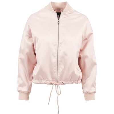 TB1549-760 Urban Classics Damska kurtka satynowa kimono Blouson, jasnoró?owy, XS TB1549-760 Urban Classics Damska kurtka satynowa kimono Blouson, jasnoró?owy, XS