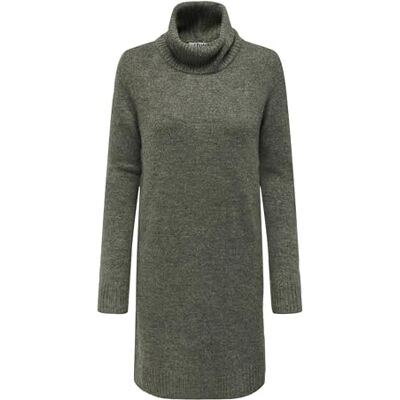 15265240 JdY JDYELANOR L/S Cowlneck Dress KNT NOOS, Kalamata/Szczegóły: melanż, S 15265240 JdY JDYELANOR L/S Cowlneck Dress KNT NOOS, Kalamata/Szczegóły: melanż, S