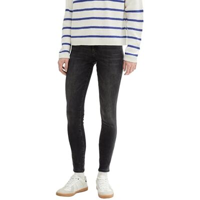 1040736 TOM TAILOR Denim Damskie dżinsy NELA Extra Skinny, 10250 – Used Dark Stone Black Denim, (L) W / 34L 1040736 TOM TAILOR Denim Damskie dżinsy NELA Extra Skinny, 10250 – Used Dark Stone Black Denim, (L) W / 34L