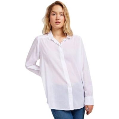 112351208 Lee Shirred Blouse koszula damska, Bright White, M 112351208 Lee Shirred Blouse koszula damska, Bright White, M