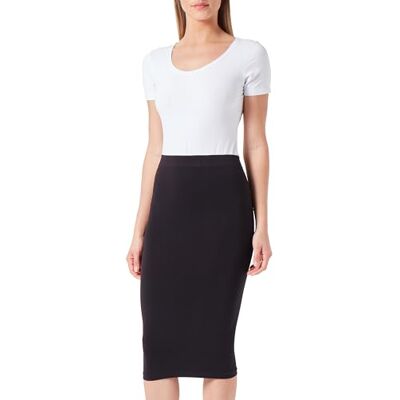 10305847 VERO MODA Damska sukienka VMJACKIE bezszwowa tuba GA NOOS gorsetowa sukienka, czarna, M/L, czarny, M-L 10305847 VERO MODA Damska sukienka VMJACKIE bezszwowa tuba GA NOOS gorsetowa sukienka, czarna, M/L, czarny, M-L