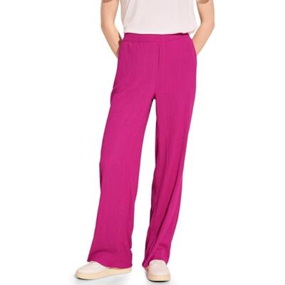4063046224775 STREET ONE Crinkle Wide Leg spodnie, Magnolia Pink, 46W / 32L 4063046224775 STREET ONE Crinkle Wide Leg spodnie, Magnolia Pink, 46W / 32L