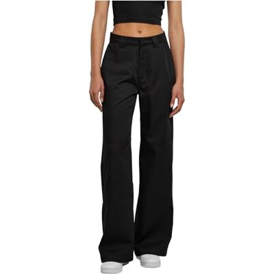 TB6102 Urban Classics Damskie spodnie damskie Straight Leg Workwear Pants Black 34, czarny, 34 TB6102 Urban Classics Damskie spodnie damskie Straight Leg Workwear Pants Black 34, czarny, 34
