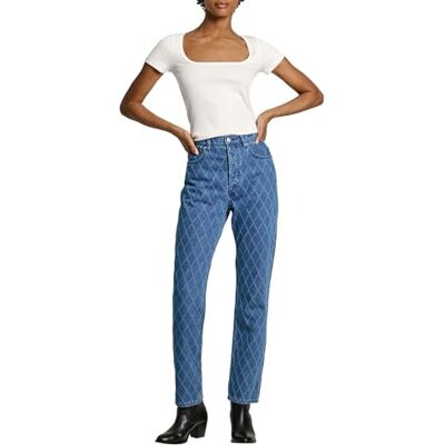 PL204722000034 Pepe Jeans Damskie dżinsy Straight Uhw Diamond, niebieski (denim), 34W / 30L PL204722000034 Pepe Jeans Damskie dżinsy Straight Uhw Diamond, niebieski (denim), 34W / 30L