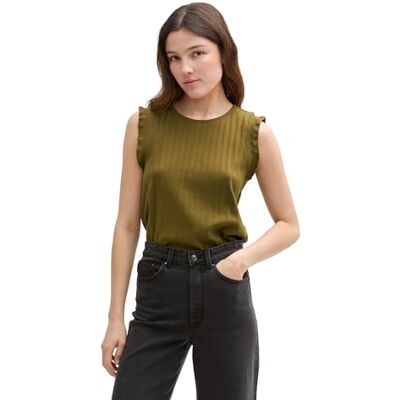 1046552 TOM TAILOR Denim Top damski, 37798 Warm Moss Green, XL 1046552 TOM TAILOR Denim Top damski, 37798 Warm Moss Green, XL