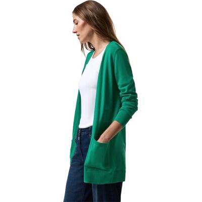 B253785 CECIL Otwarty kardigan, zielony (Malachite Green), XS B253785 CECIL Otwarty kardigan, zielony (Malachite Green), XS