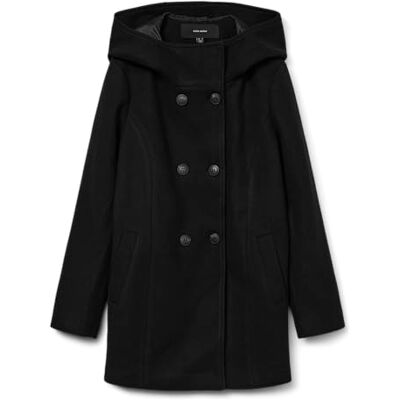 10291044 VERO MODA Vmfortune Shila Jacket Ga Noos Kurtka Kobiety, Schwarz, XS 10291044 VERO MODA Vmfortune Shila Jacket Ga Noos Kurtka Kobiety, Schwarz, XS