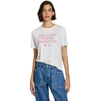 PL506027800XS Pepe Jeans Damska koszulka Ruby, biała (biała), XS, Biały (biały), XS PL506027800XS Pepe Jeans Damska koszulka Ruby, biała (biała), XS, Biały (biały), XS