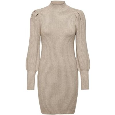 15232502-3943936 ONLY Damska sukienka ONLKATIA L/S KNT NOOS Dress, Mocha Meringue/szczegóły: W. melanż, L 15232502-3943936 ONLY Damska sukienka ONLKATIA L/S KNT NOOS Dress, Mocha Meringue/szczegóły: W. melanż, L