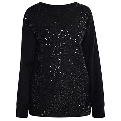 15329367-EC01 ECY Damski sweter z dzianiny, czarny, M-L 15329367-EC01 ECY Damski sweter z dzianiny, czarny, M-L