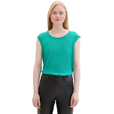 1042793 TOM TAILOR Denim T-shirt damski, 35363 Bright Green, XXL 1042793 TOM TAILOR Denim T-shirt damski, 35363 Bright Green, XXL