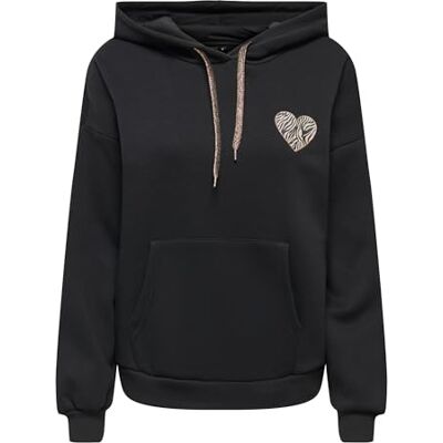 15347802-4945165 ONLY Onldaze L/S Animal Hoodie Details Cs SWT, czarny, XS 15347802-4945165 ONLY Onldaze L/S Animal Hoodie Details Cs SWT, czarny, XS