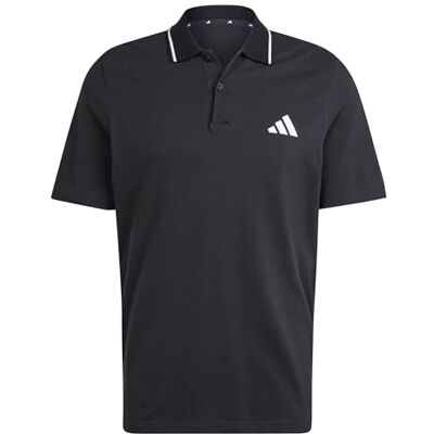 JE9023 adidas Mężczyźni ESSENTIALS SMALL LOGO PIQUE POLO SHIRT, black/white, S JE9023 adidas Mężczyźni ESSENTIALS SMALL LOGO PIQUE POLO SHIRT, black/white, S