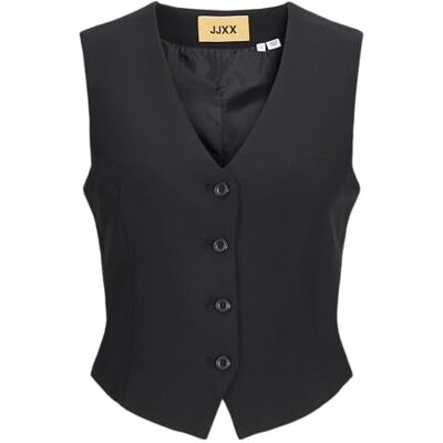 12260411 JJXX Damska kamizelka garniturowa Jxellis Waistcoat TLR, czarny, S 12260411 JJXX Damska kamizelka garniturowa Jxellis Waistcoat TLR, czarny, S