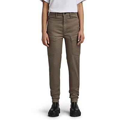 D21099-C105-273 G-STAR RAW Damskie szorty Kafey Cargo Ultra wysoka talia wąskie szorty, Braun (Turf C105-273), 28W x 30L D21099-C105-273 G-STAR RAW Damskie szorty Kafey Cargo Ultra wysoka talia wąskie szorty, Braun (Turf C105-273), 28W x 30L