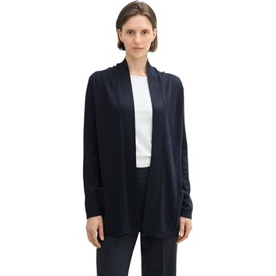 1042975 TOM TAILOR Damski kardigan z dzianiny, 10668 Sky Captain Blue, S 1042975 TOM TAILOR Damski kardigan z dzianiny, 10668 Sky Captain Blue, S
